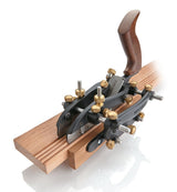 Veritas Combination Plane being used to plane reeds into a piece of wood