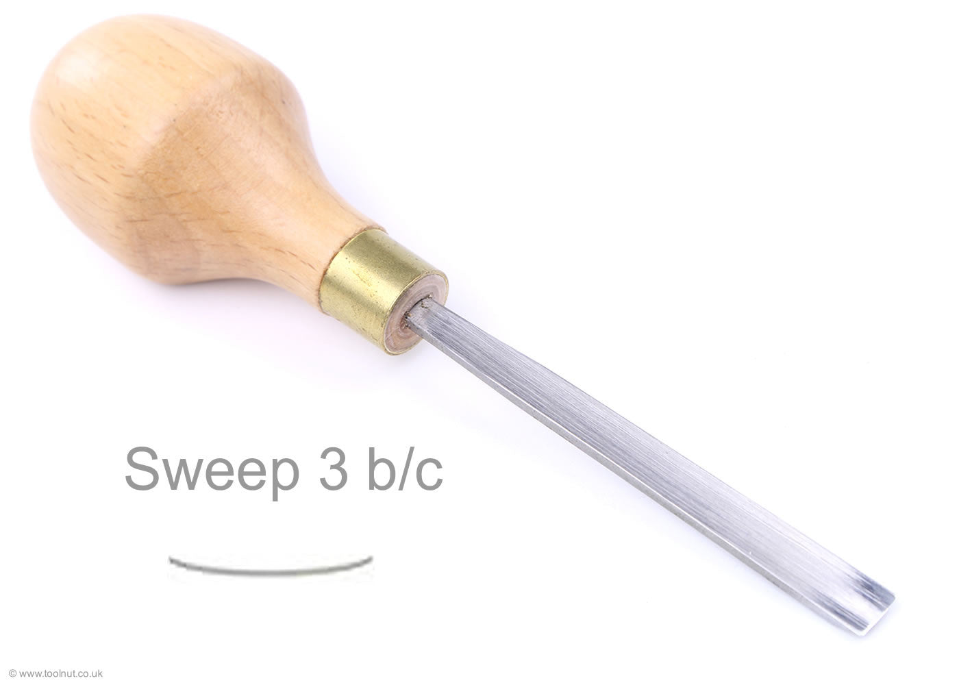 Ashley Iles - Sweep 03 B/C - Wood Carving Gouge – Toolnut